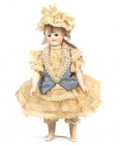All-bisque bare foot dolls house doll