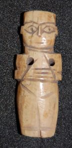 Bone doll; carved from animal-bone