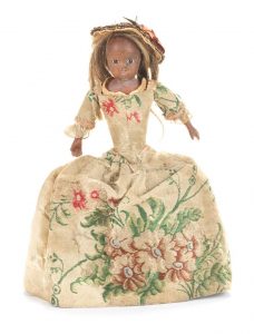 bees wax doll, English mid 18th Century