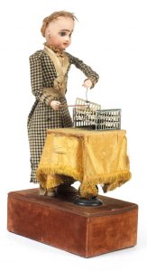 Renou 'Girl with mouse' automaton, French circa 1900