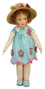 Lenci type, fabric doll, Italy