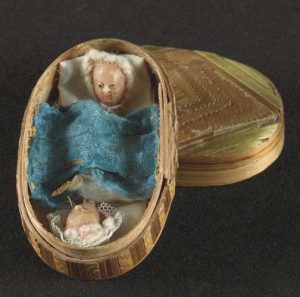 late 18th century amusing fertility wedding present wax baby dolls